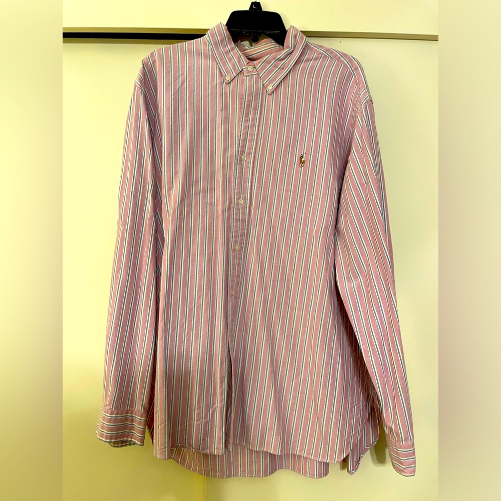 Ralph Lauren Men’s XXL Classic Fit, Long sleeve, Oxford Shirt